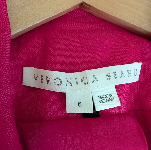 NWOT Veronica Beard Hirsh Pink Dickey Jacket Blazer Size 6 Celebrity Linen - Picture 15 of 16